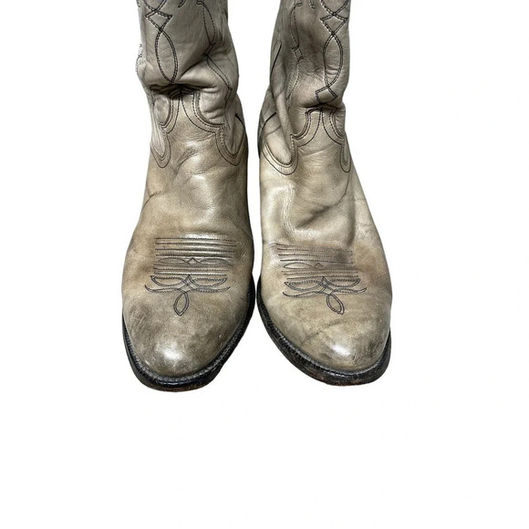 Men\'s Justin  2551 Stampede Western Cowboy Boot Marbled Gray  Round‎ Toe Size 9D main image 10
